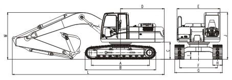 SUNWARD SWE210 excavator 210NB range